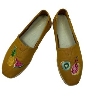 TOMS Fruit Espadrille Alpargata Slip On Shoes 8